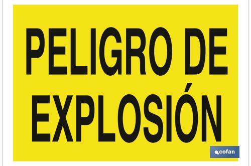 Peligro de explosión Cofan